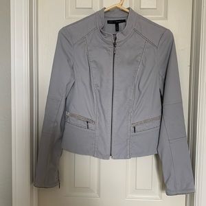 WHBM light gray jacket. SZ 4
